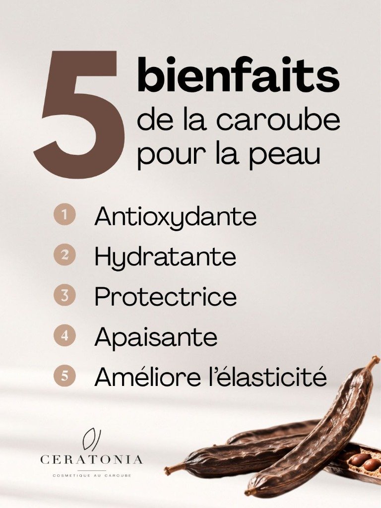 5 bienfaits de la caroube pour la peau Ceratonia